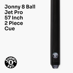Jonny 8 Ball Black Jet-Pro 57-inch pool cue Cue + Case
