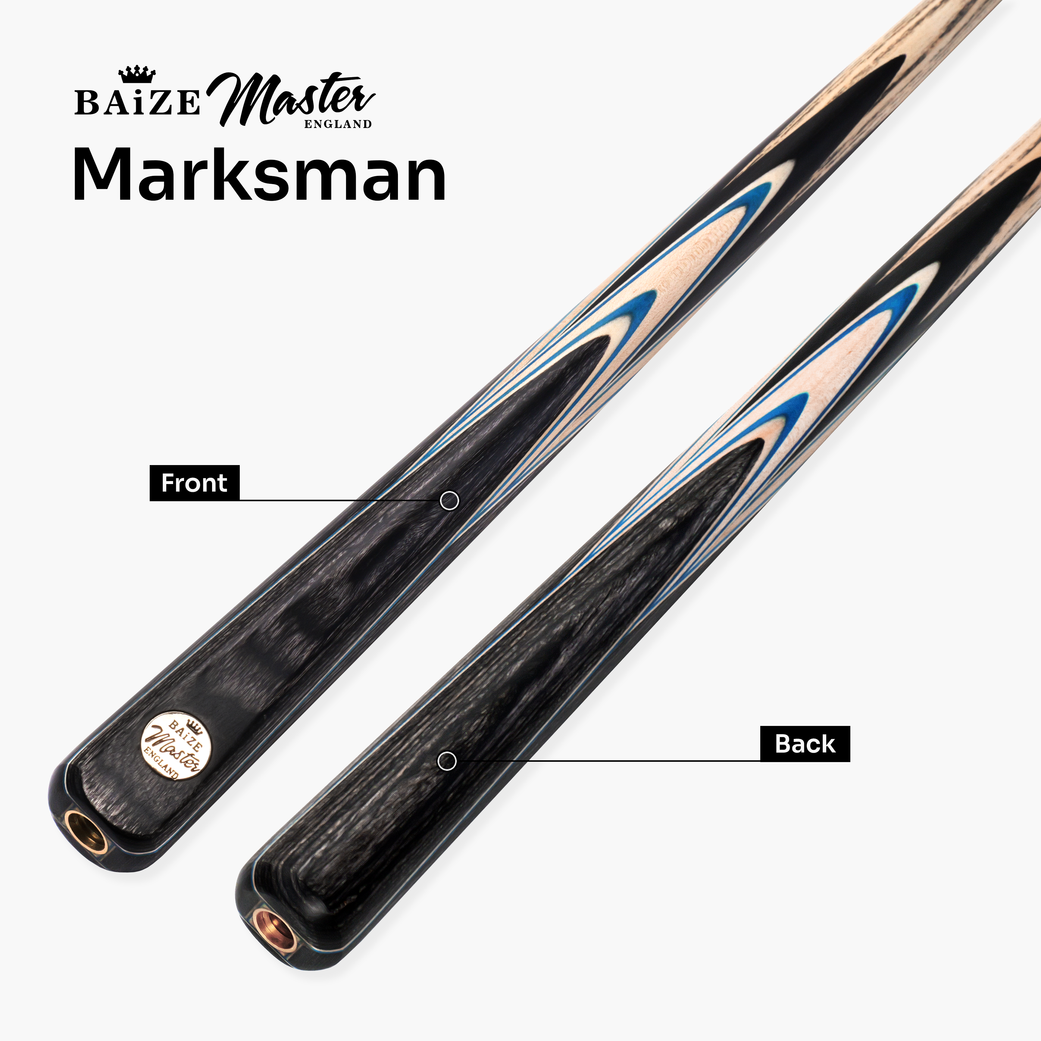 Baize Master Cobalt Marksman 57-inch pool cue Cue + Case