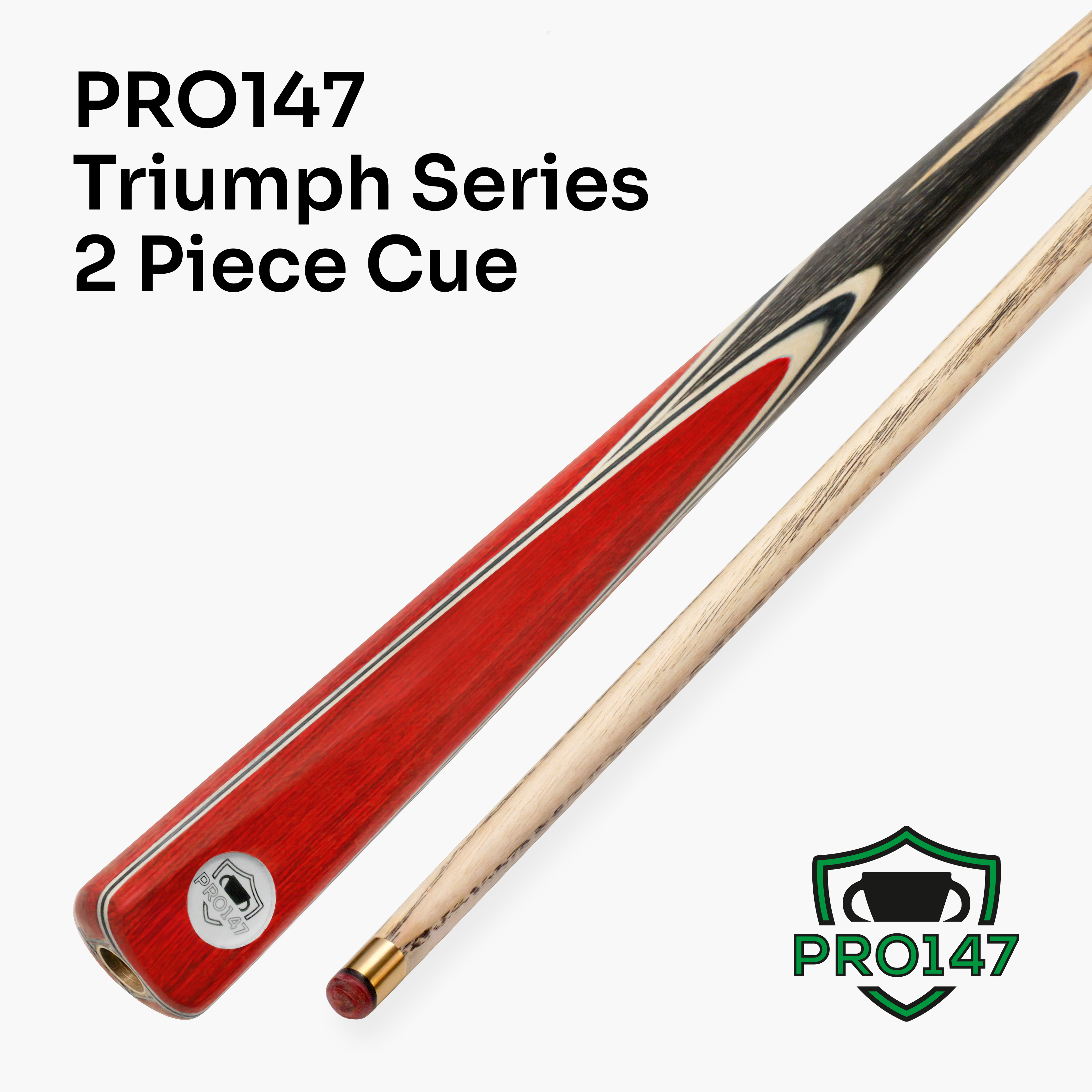 PRO147 Triumph 2-piece cue and case set