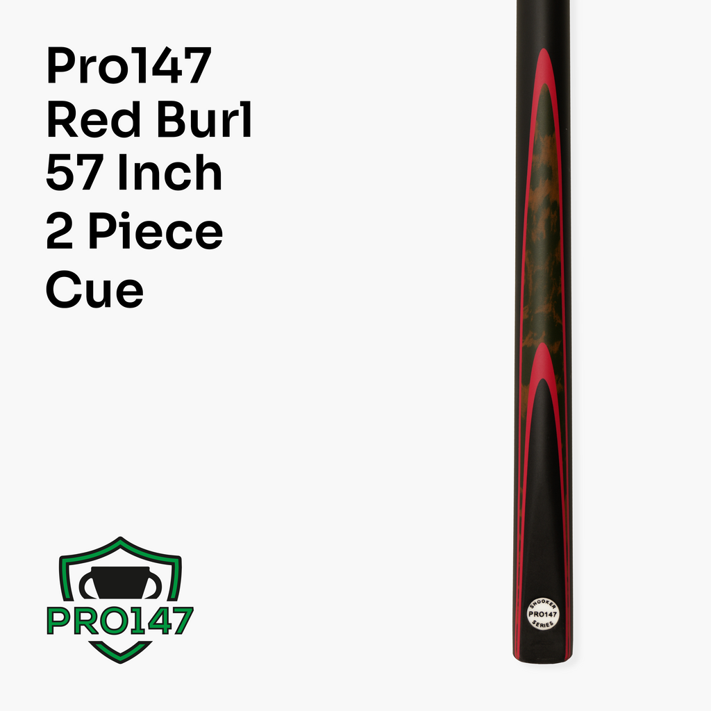 PRO147 Red Burl 57-inch cue and soft case set