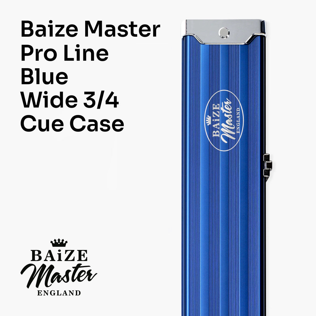 Baize Master Pro Line wide blue 3/4 cue case Cue + Case