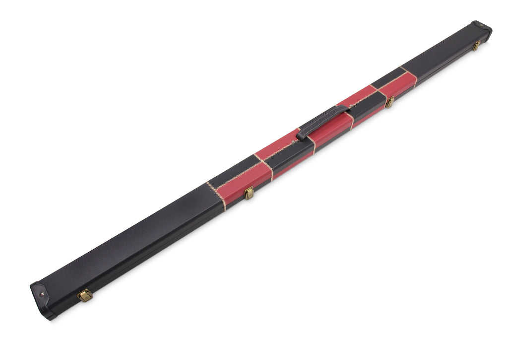 Deluxe chequered 1-piece cue case - 2 cues Cue + Case