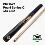 PRO147 Pearl Series Cream 57-inch 3/4 cue and case set