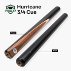 PRO147 Hurricane 57-inch 3/4 cue and hard case Cue + Case