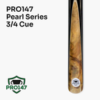 PRO147 Pearl Series White 57-inch 3/4 cue and case set