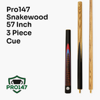 PRO147 Snakewood 57-inch cue and case set