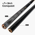 Baize Master Conquest 57-inch 2-piece cue Cue + Case