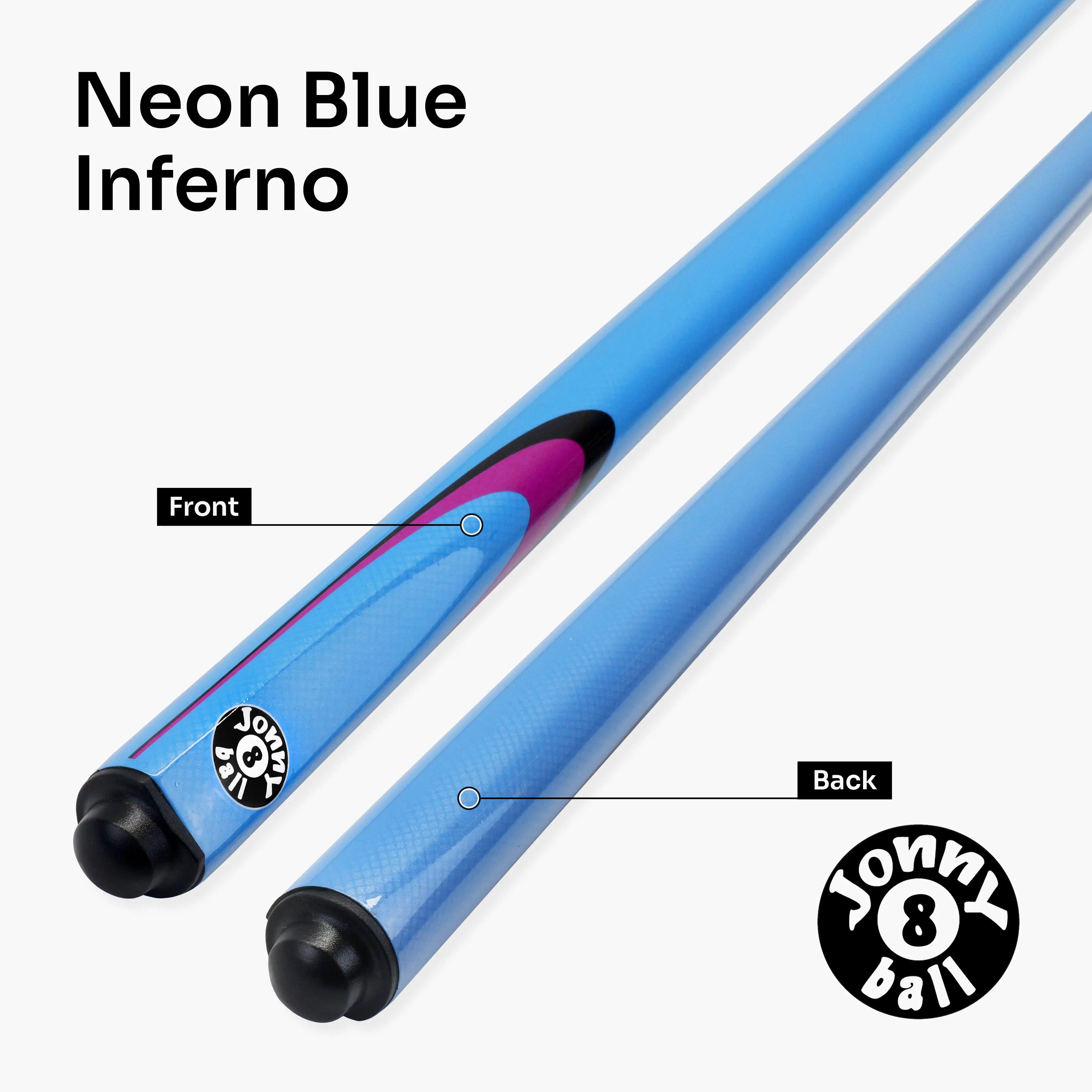 Jonny 8 Ball Inferno 2-piece graphite cue Cue + Case