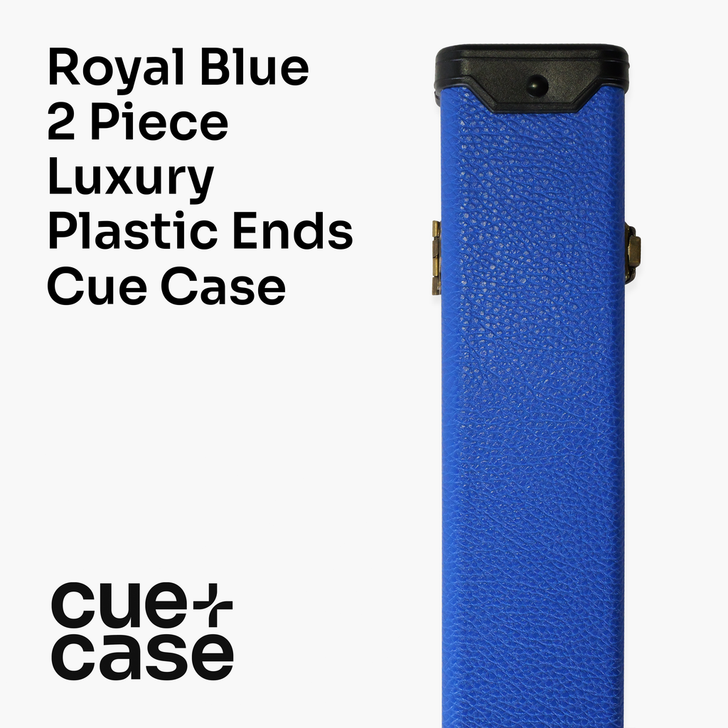 Royal blue luxury 2-piece cue case