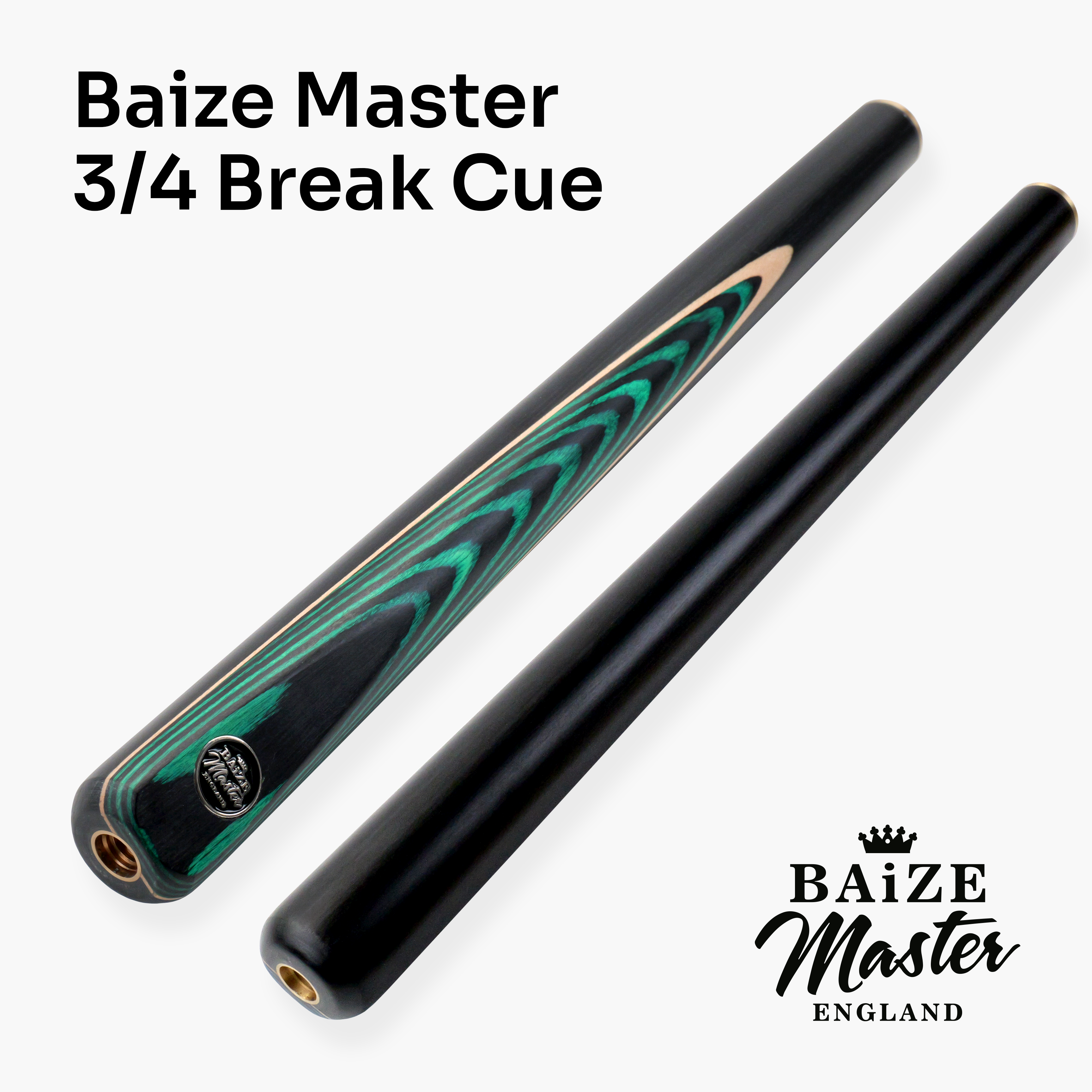 Baize Master Green Crusher 57-inch pool break cue Cue + Case