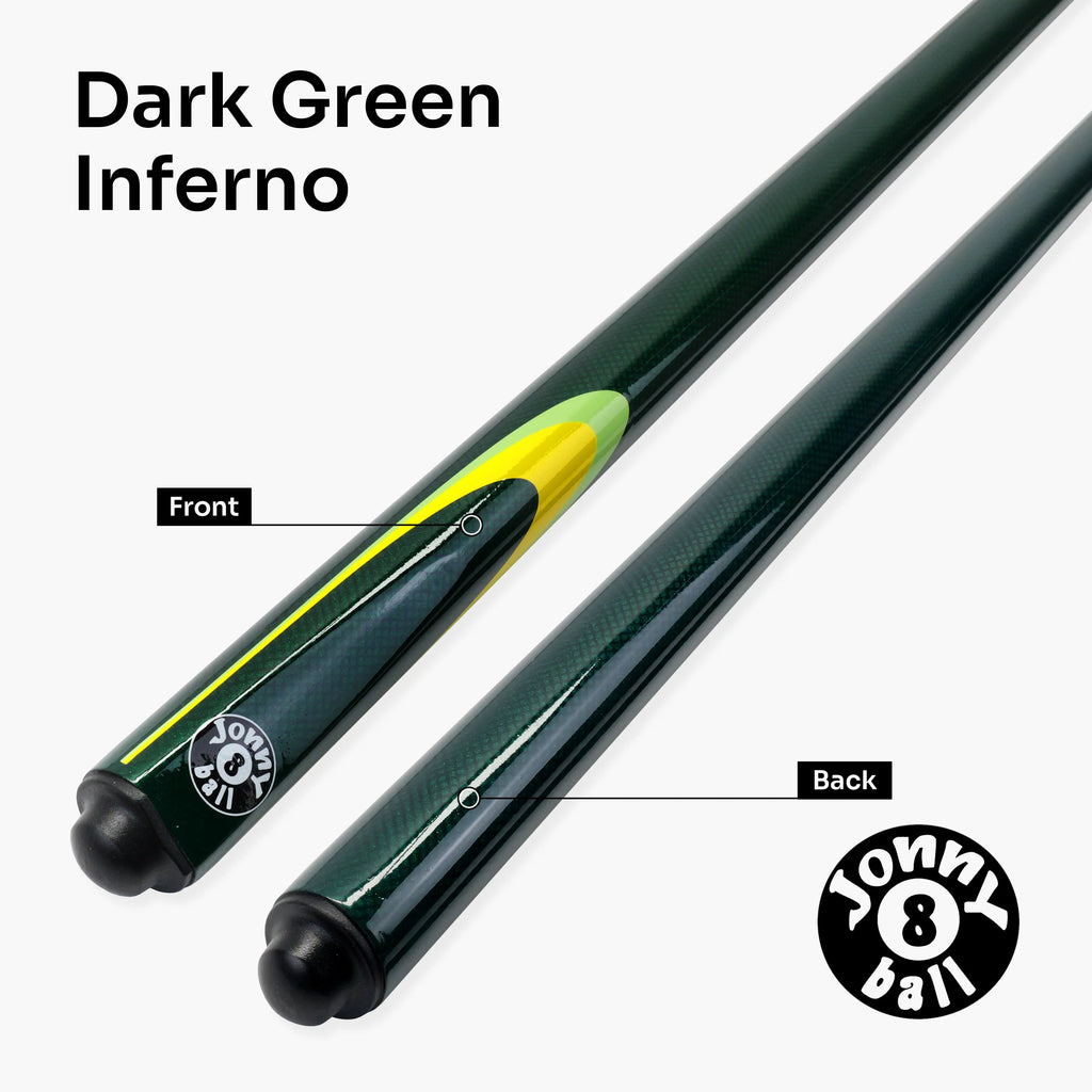 Jonny 8 Ball Inferno 2-piece graphite cue Cue + Case