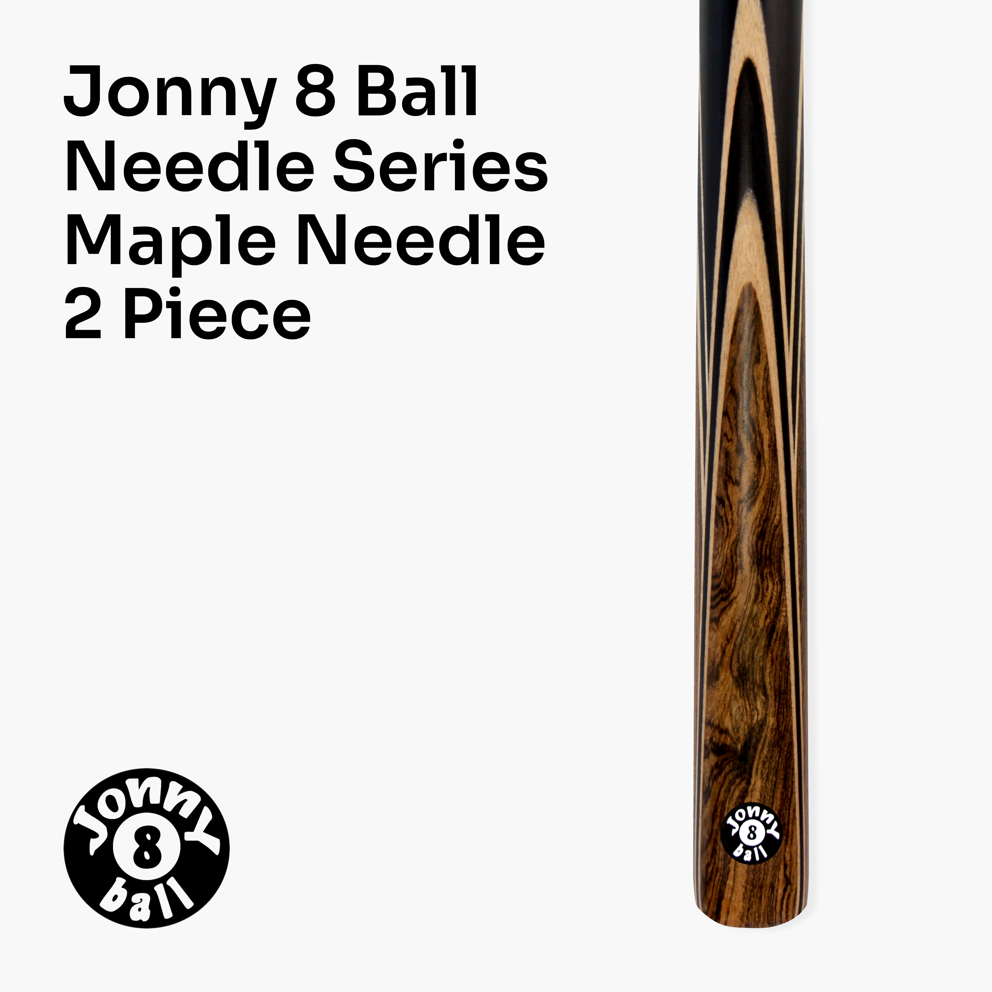 Jonny 8 Ball Needle 57-inch 2-piece pool cue Cue + Case