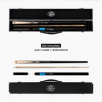 Baize Master Blackline Elite cue and case set Cue + Case