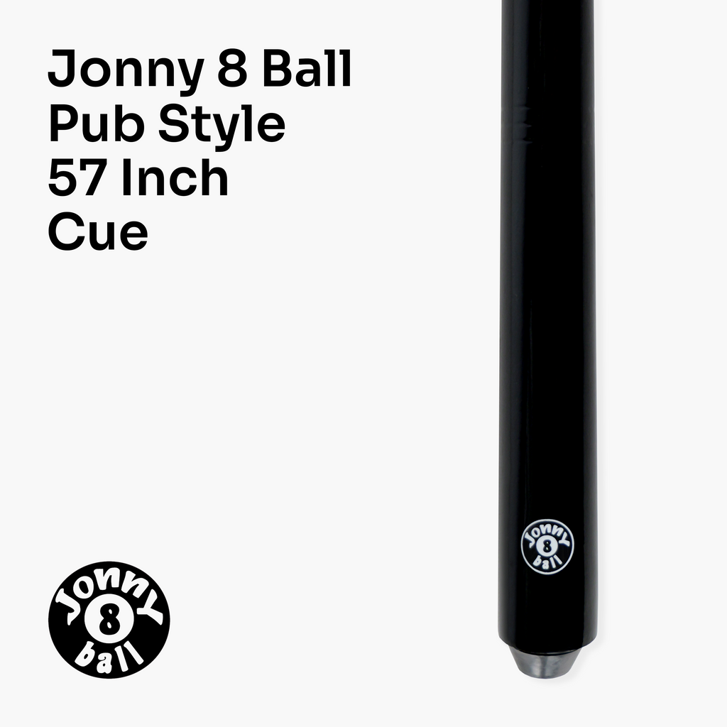 Jonny 8 Ball pub-style 57-inch cue set - 2 cues Cue + Case
