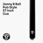 Jonny 8 Ball pub-style 57-inch cue set - 2 cues Cue + Case