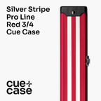 Silver Stripe Pro aluminium 3/4 cue case