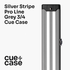 Silver Stripe Pro aluminium 3/4 cue case