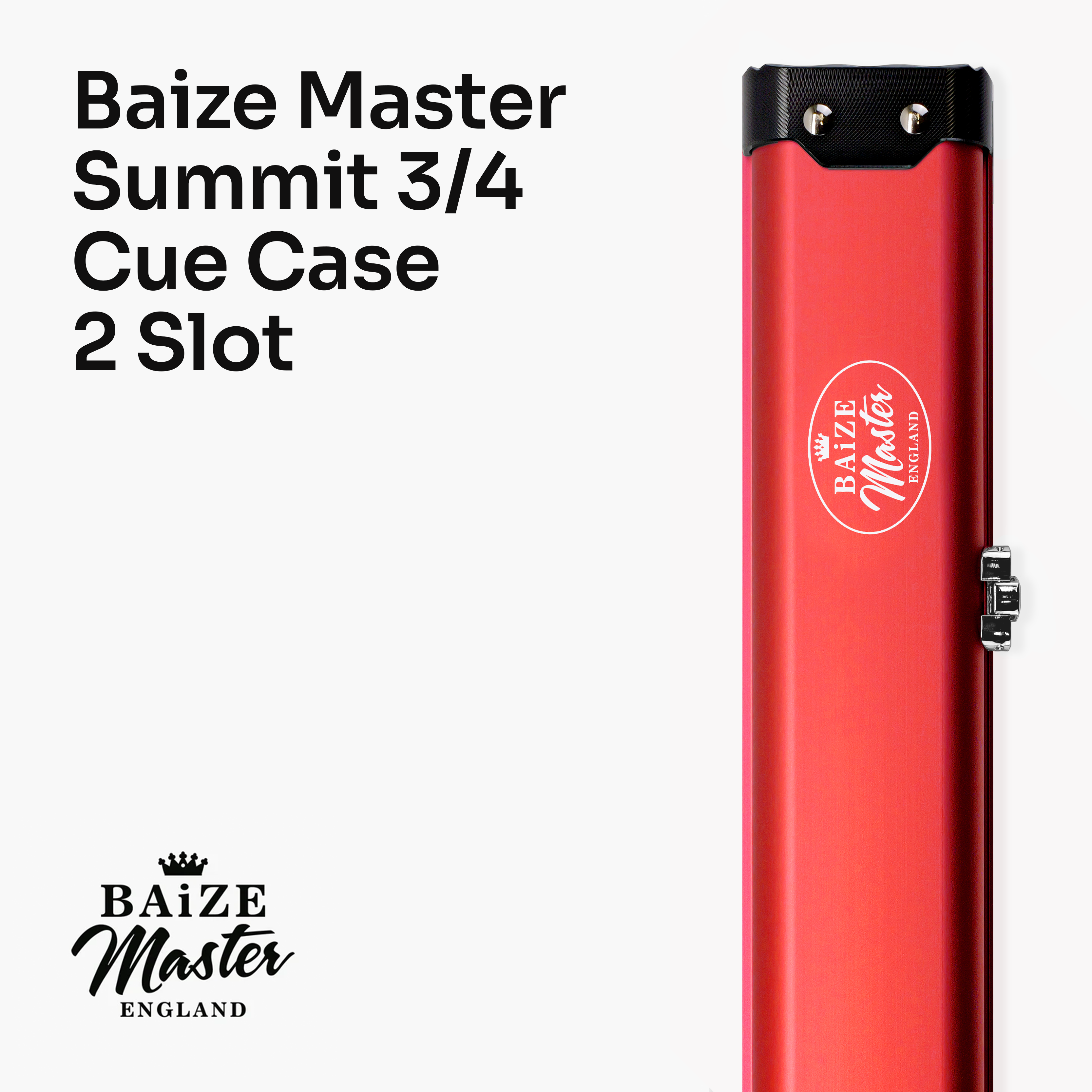 Baize Master Summit 2-slot 3/4 cue case Cue + Case