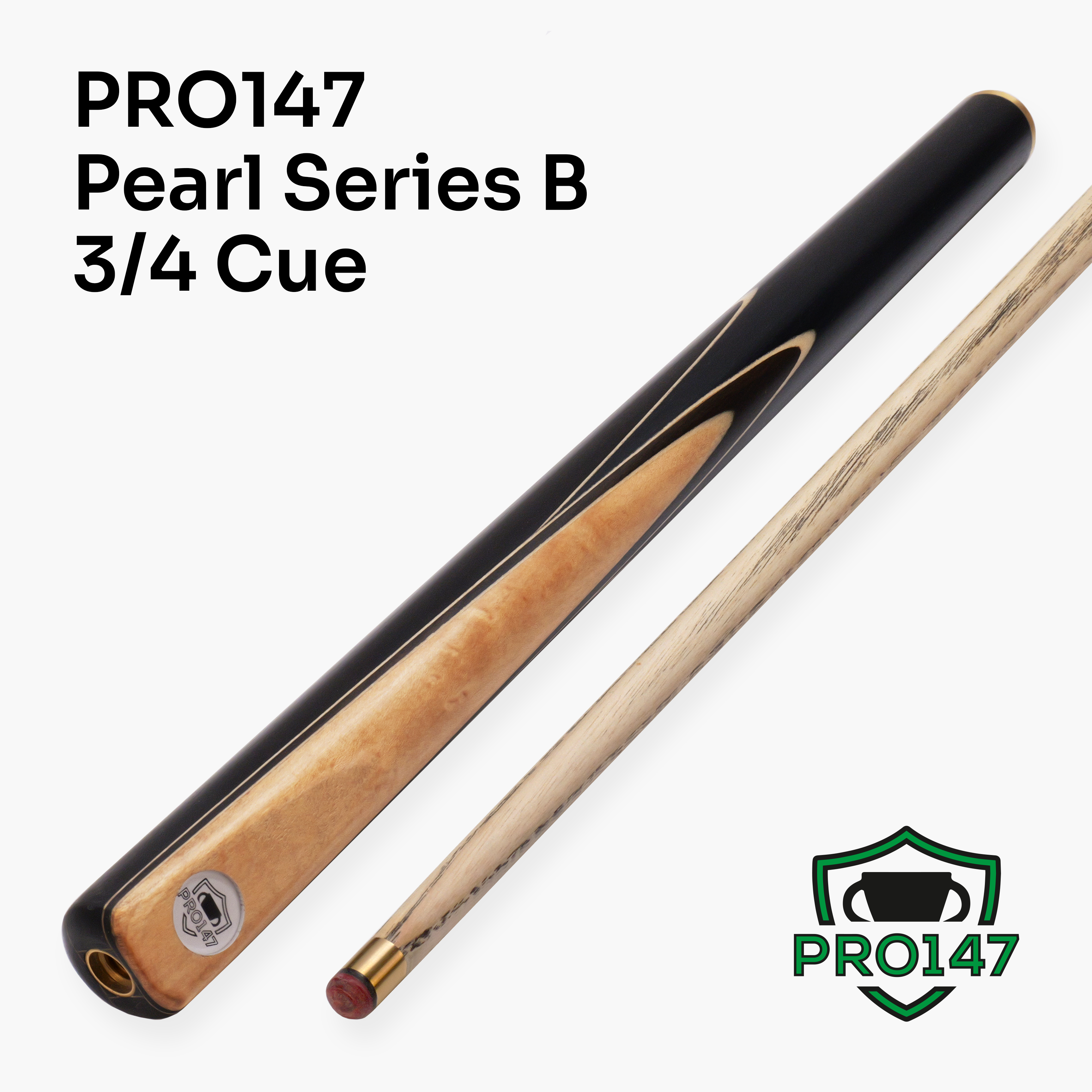 PRO147 Pearl Series Olive 57-inch 3/4 cue and case set