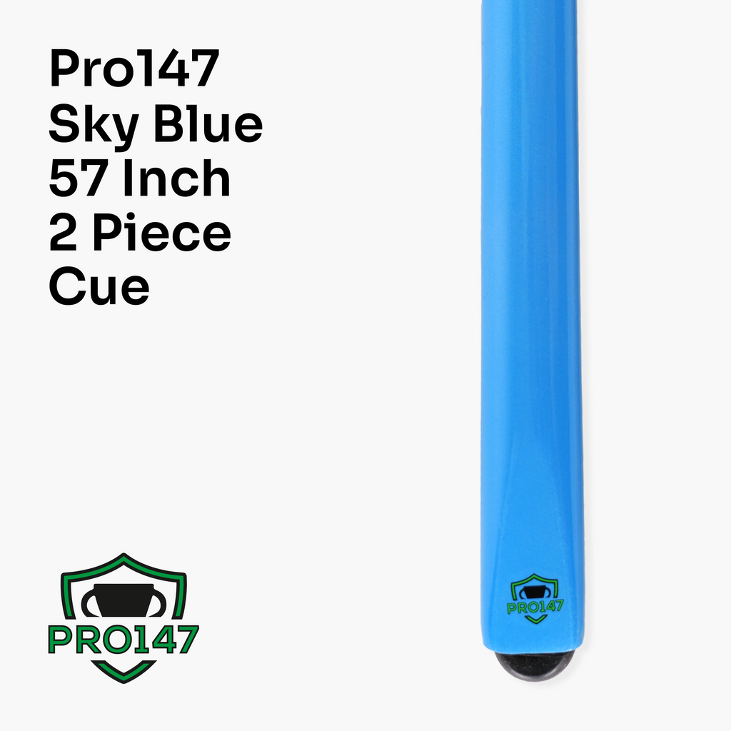 PRO147 Sky Blue Butt cue and case set
