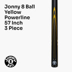 Jonny 8 Ball adjustable 57-inch 3-piece cue and hard case Cue + Case