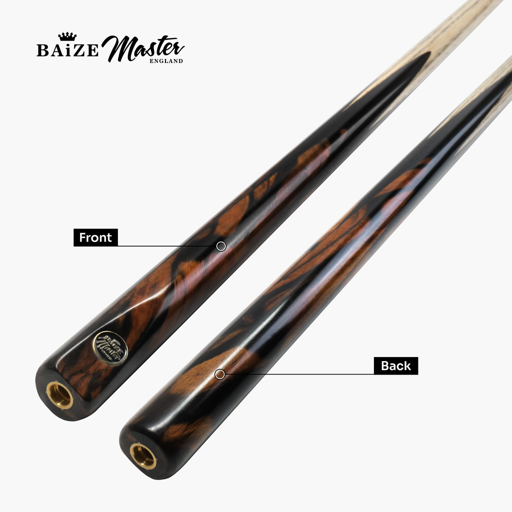 Baize Master Platinum Exotic Black Ivory pool cue - 8mm tip Cue + Case