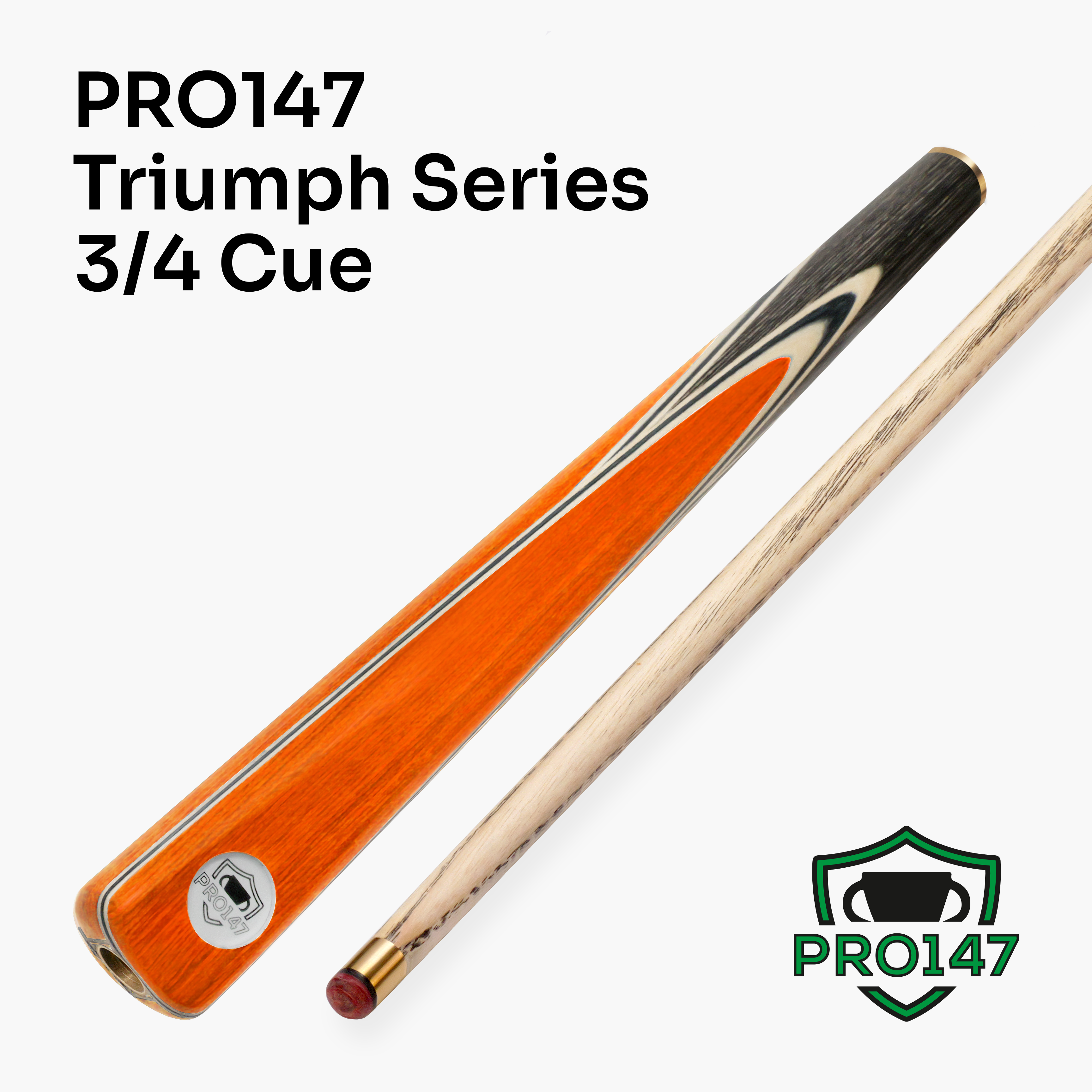 PRO147 Triumph 3/4 cue and case set
