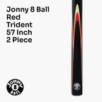 Jonny 8 Ball Trident 57-inch 2-piece cue Cue + Case