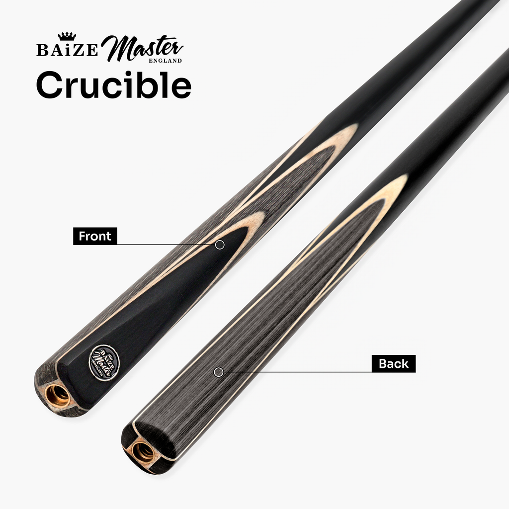 Baize Master Crucible cue and case set - 9.5mm tip Cue + Case
