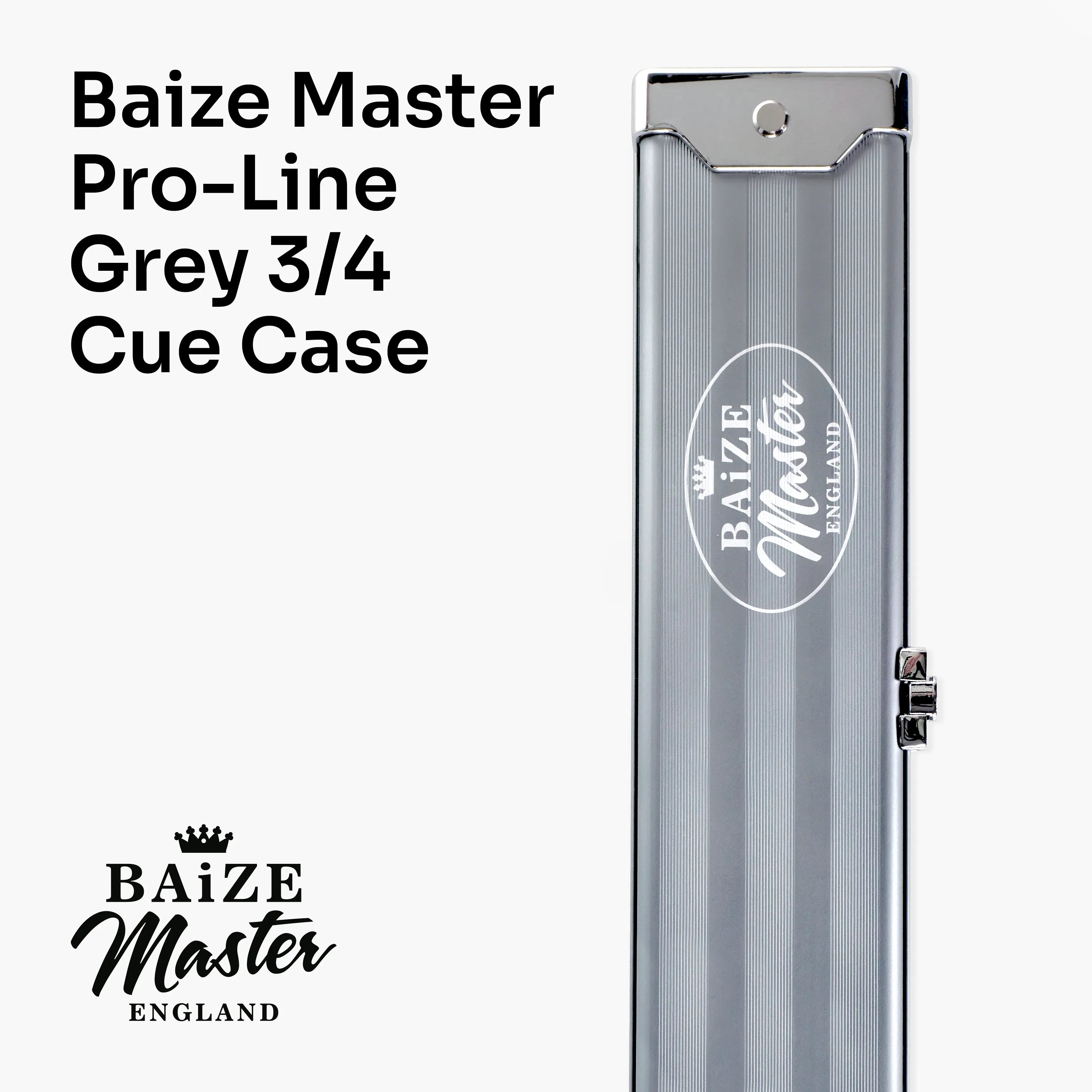Baize Master Pro Line grey 3/4 cue case Cue + Case