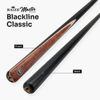 Baize Master Blackline Classic 2-piece snooker cue Cue + Case