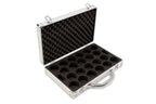 Baize Master silver snooker ball case - 22 balls Cue + Case