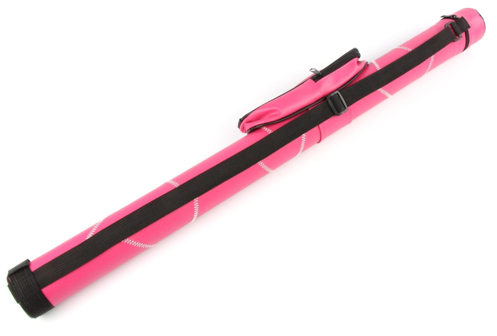 Trendy hot pink tubular 2-piece cue case Cue + Case