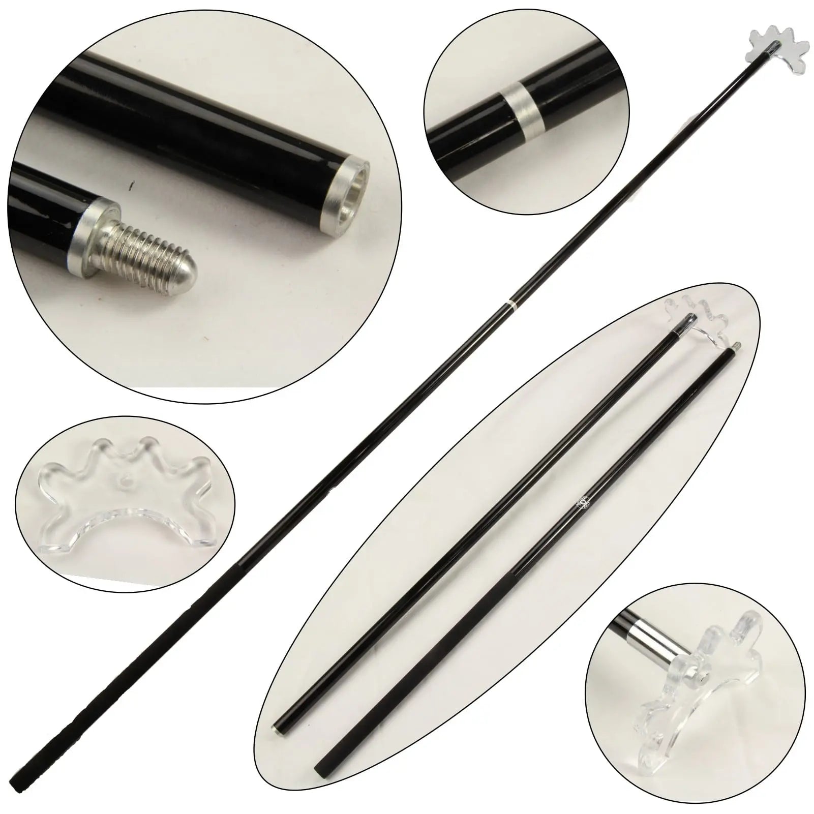 Jonny 8 Ball 57-inch 2-piece cue rest Cue + Case