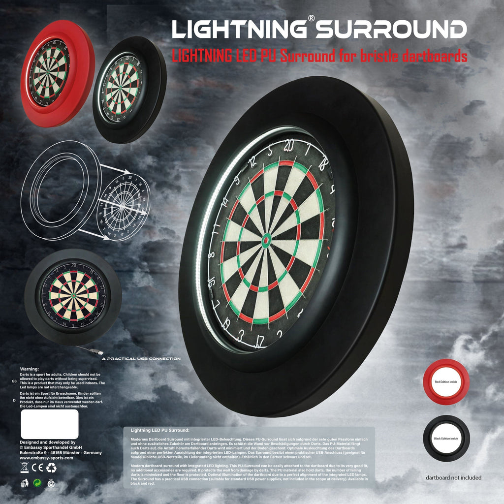 Bull's Lightning LED PU Surround GW Darts