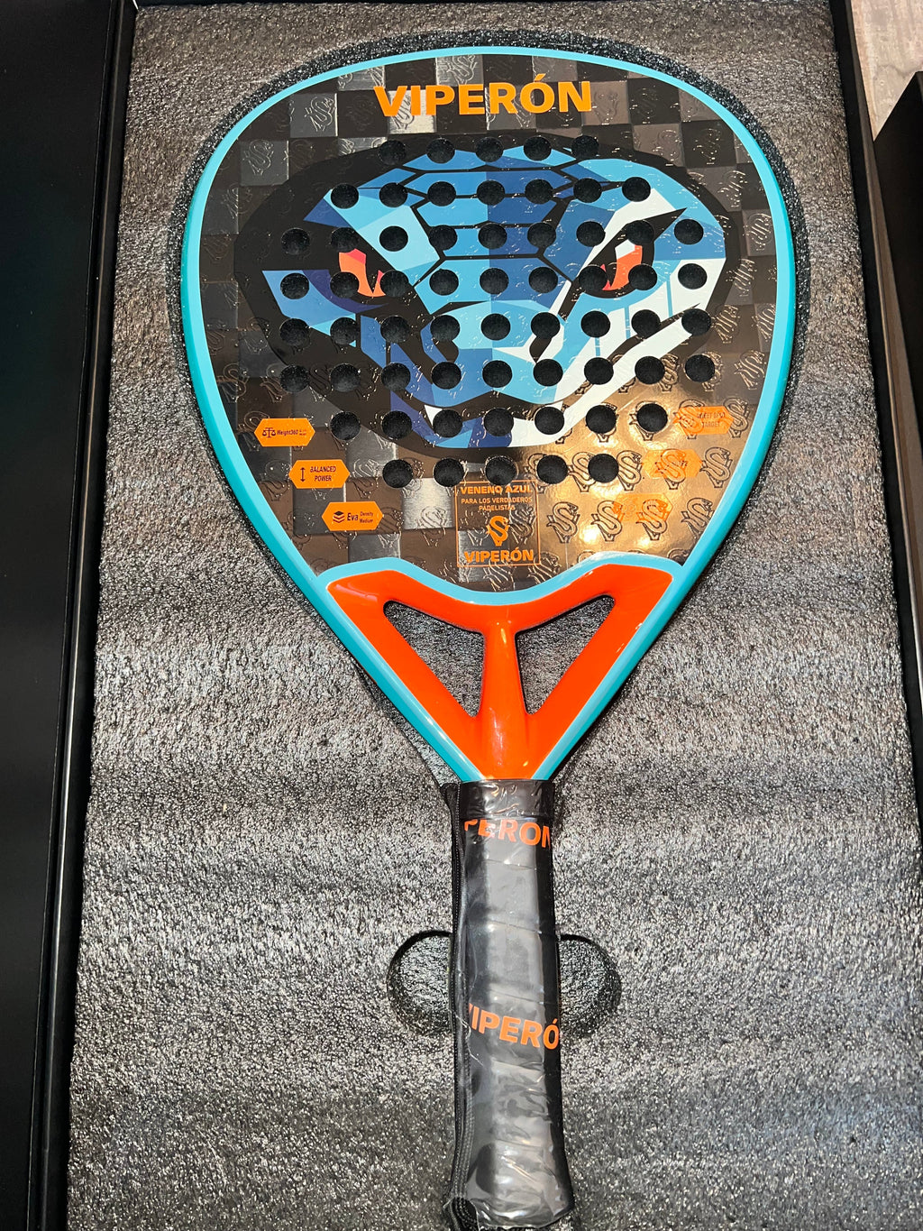 2026 Veneno Azul (Blue Poison) - VÍPERÓN Padel Racket Viperón Padel