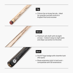 PRO147 Trident 57-inch one-piece cue Cue + Case