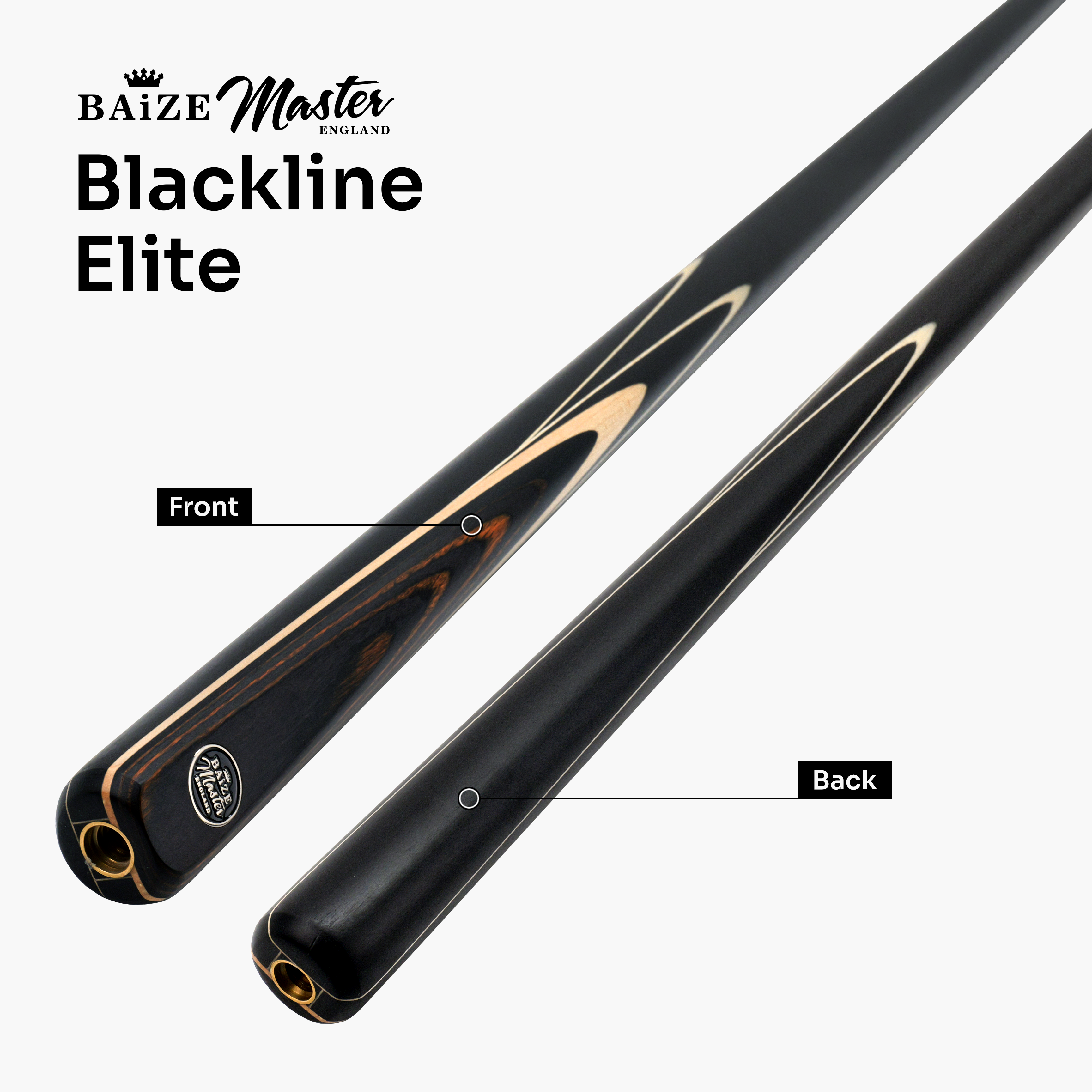Baize Master Blackline Elite cue and case set Cue + Case
