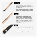 Baize Master Lunar Marksman cue and case set Cue + Case