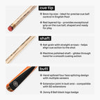 Jonny 8 Ball Sniper 57-inch 2-piece pool cue Cue + Case