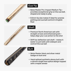 Baize Master Blackline Classic 2-piece pool cue Cue + Case