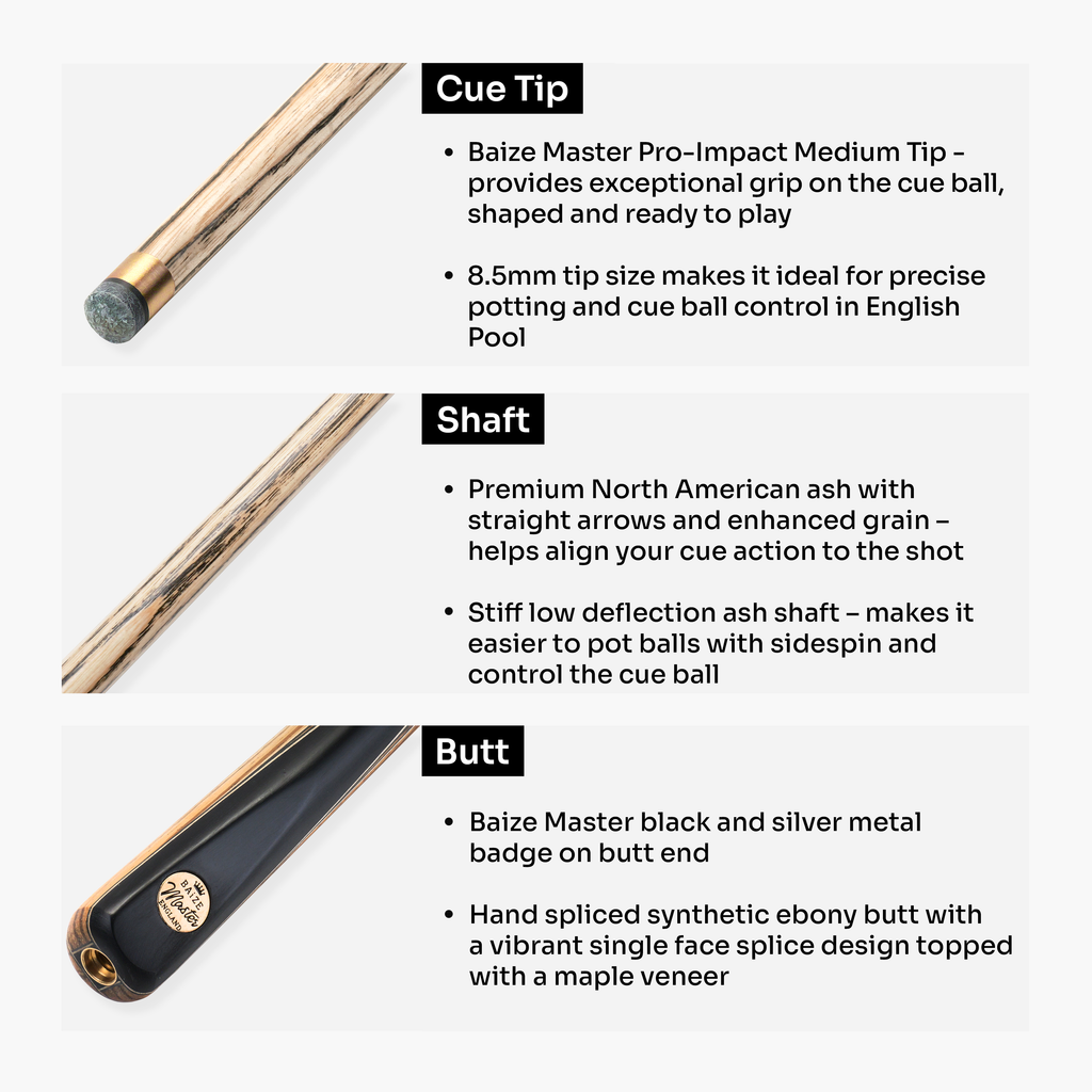 Baize Master Earthen Marksman cue and case set Cue + Case