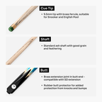 PRO147 Lancet 3/4 cue and case set