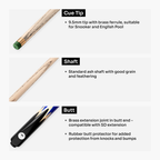 PRO147 Lancet 3/4 cue and case set