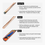 Baize Master Prism Marksman cue and case set Cue + Case