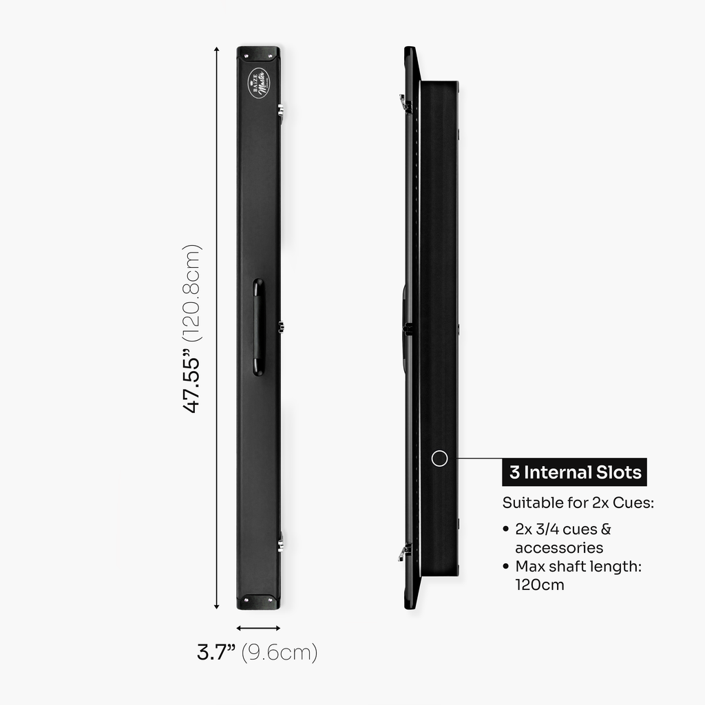 Baize Master Summit 3-slot 3/4 cue case Cue + Case