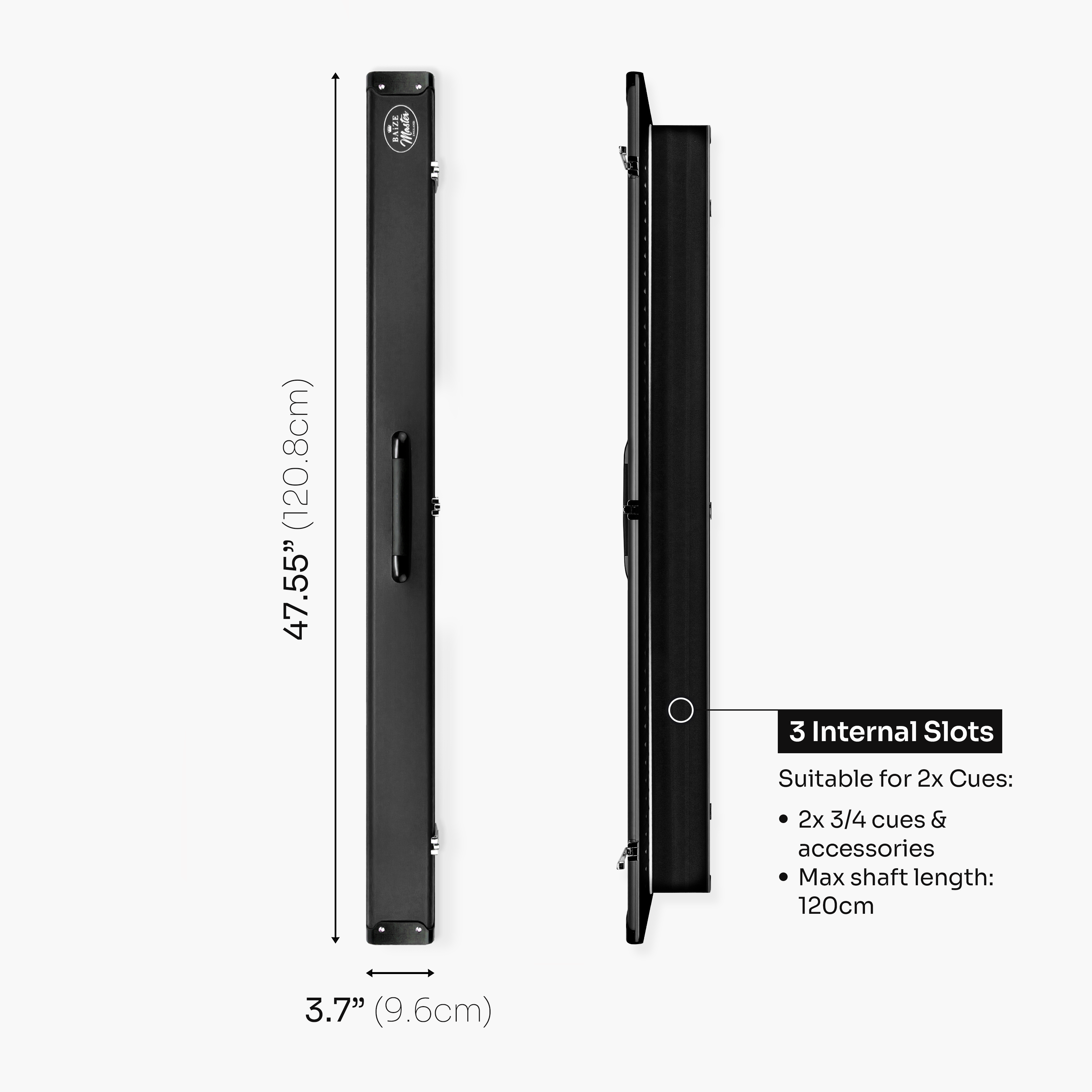 Baize Master Summit 3-slot 3/4 cue case Cue + Case