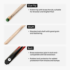 PRO147 Lancet 3/4 cue and case set