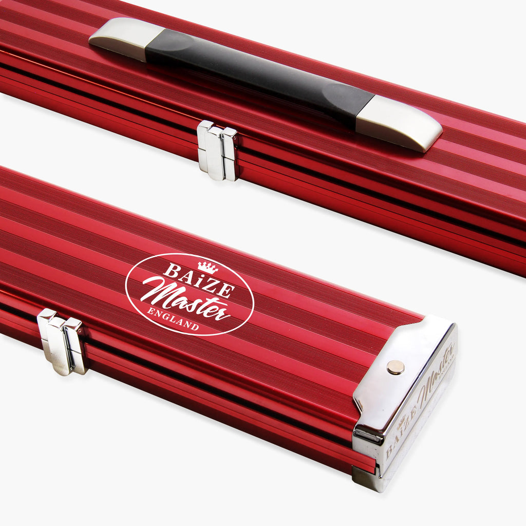 Baize Master Pro Line wide red 3/4 cue case Cue + Case