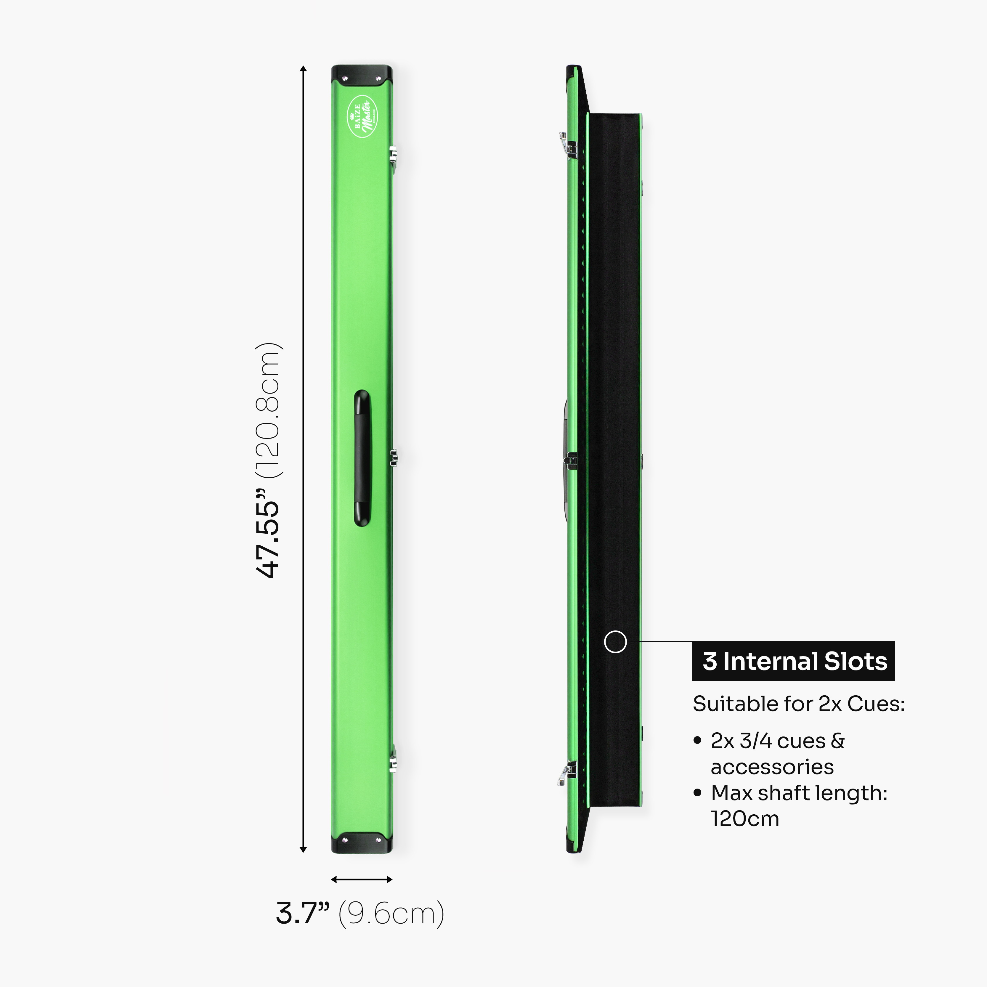 Baize Master Summit 3-slot 3/4 cue case Cue + Case